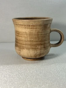 Studio Kunst Keramik rustikal handgeworfen braun Tee Kaffee Tasse Becher Griff - Bild 1 von 7