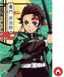 Demon Slayer Wafer Card 001 Tanjirou Kamado Kimetsu no Yaiba - Picture 1 of 2