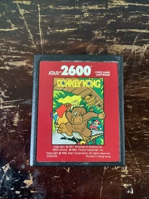 Original Vintage Donkey Kong Atari 2600 Video Game (1988 Red Label)￼ - Image 1 of 4