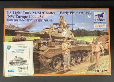 Tanque ligero 1/35 Bronco Models US M-24 Chaffee CB35069 Fruilmodel Tracks - LEER - Foto 1 de 4