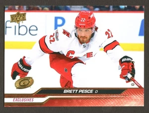 2023-24 Upper Deck UD Hockey Series 1 #34 Brett Pesce Exclusives /100 - Bild 1 von 2