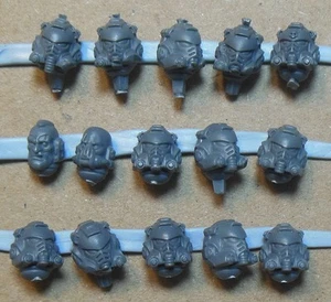 Space Marines - Heavy Intercessors - Heads (b) - Kitbash Bits Bitz Warhammer 40K - Picture 1 of 1