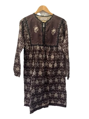 Nuevo con etiquetas Vestido Artisan de Luxe Para Mujer Marrón Cachemira Talla XS Manga Larga Algodón Foto 1 de 4