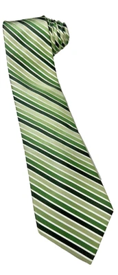 Corbata de seda a rayas Croft&Barrow para hombre varios colores verdes Foto 1 de 4