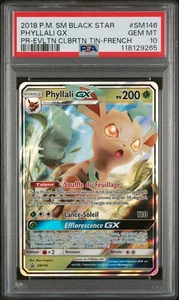 Carte Pokémon Phyllali GX SM146 PSA 10 Soleil & Lune Promo FR POP 2 !!!!!! - Imagen 1 de 2