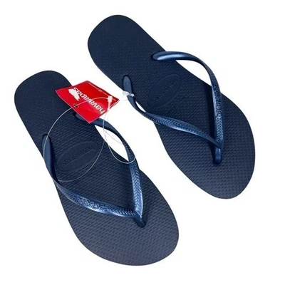 Sandalias chanclas ajustadas para mujer Havaianas azul marino talla 7/8 Foto 1 de 4