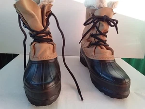 Sorel DAMEN-SCHNEESTIEFEL GRÖSSE 7 MITTEL W-9 MM EINLEGESOHLEN EINLAGEN HELLBRAUN MFG KANADA - Bild 1 von 13