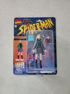 2020 Marvel Legends Spider-Man Retro Card Gwen Stacy New Factory Sealed Hasbro - Picture 1 of 9