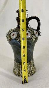 Royal Doulton Lambeth Art Nouveau Stoneware Ewer Pitcher 1890s - Picture 1 of 5