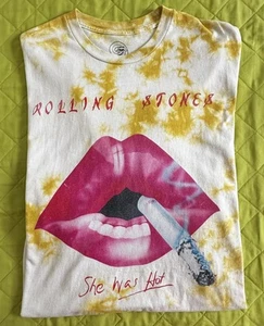 T-shirt ROLLING STONES "She Was Hot" 100% cotone tinta unita con stampa grafica taglia XL - Foto 1 di 5