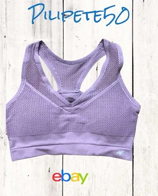 Sujetador deportivo New Balance estilo cachemir lila 7454 copas extraíbles talla XLarge Foto 1 de 4