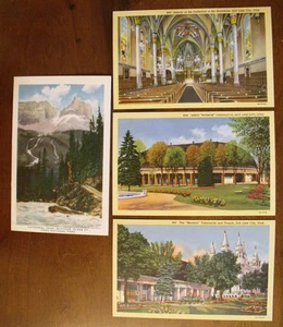 Vintage Set of 4 Postcards - (3) Salt Lake City + Yoho National Park (Lot 3) - Picture 1 of 2