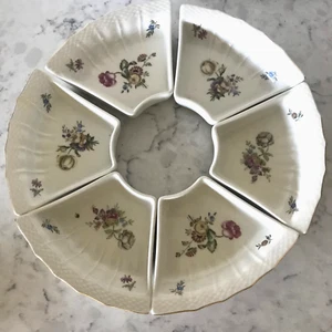 Vintage Royal Copenhagen Denmark gestempelt Kuchen Dessert Porzellan Tablett Schale  - Bild 1 von 7