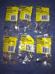 6 topes de puerta Stanley Spring 57-1020 acabado latón 3" tapón blanco - Imagen 1 de 4