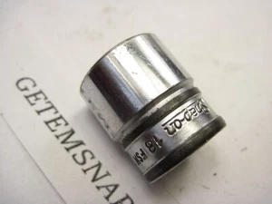 Vintage Snap On 3/8" Drive 18mm Shallow 6pt Metric Socket FSM181 NICE - Picture 1 of 3