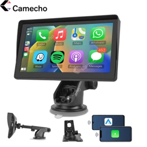 7" Portable Car Stereo Wireless Apple Carplay/Android Auto HD Touch Screen FM BT - Picture 1 of 21