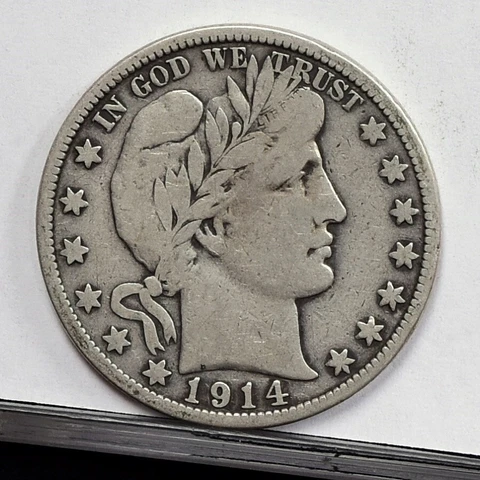 1914-S Barber Half Dollar - Fine (49895-L) Cover