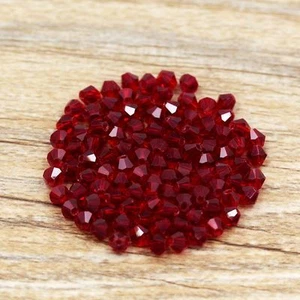 300pcs Exquisite 4mm Bicone Loose crystal beads for Jewelry Making Accessories - Picture 1 of 60