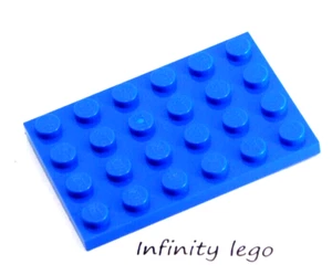 8 LEGO Blue Plate Base Board 4 x 6 (3032) - (8 Pieces) - Picture 1 of 1