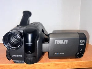Vintage 1997 RCA VHS-C Camcorder ProV801C With Owners Manual Works - Needs batt - Picture 1 of 13
