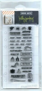 New "Hero Arts Business/Travel Theme Planner Clear Acrylic Stamp Set" CL918  - Picture 1 of 2