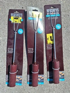 Hershey's S'mores Roasting Wand  Rotating Marshmallow Fork  Stick SET  OF 3 - Picture 1 of 1