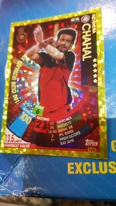 TOPPS VIVO IPL CRICKET ATTAX 2017 #179 Yuzvendra Chahal RCB 100 CLUB ULTIMATE XI - Picture 1 of 2