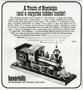 1972 Vintage Print Ad Haverhills A tough of Nostalgia The General Train Surprise - Bild 1 von 2