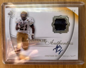 Jonathan Dwyer 2010 SP Authentic Rookie RC Auto Patch Card #119 LTD #387/499 - Picture 1 of 2