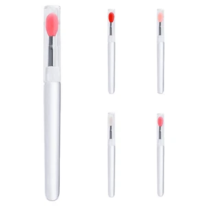 1 Stück Lippenpinsel Lippenstift Pinsel mit Kappe Make-up Pinsel Kosmetik Pinsel mit Kappe - Bild 1 von 24