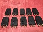 Propin Stage Pin Plug 2P&G Stage Pin Male Black  Lot Of 10
