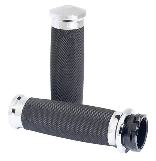 AVON GRIPS Chrome Custom Contour Hand Grips for Fly-by-Wire Throttle type Foto 1 de 1