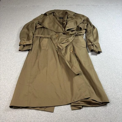 Gabardina Bardot Mujer XL Caqui Doble Pecho Chaqueta Cinturón Academia Heritage Foto 1 de 4