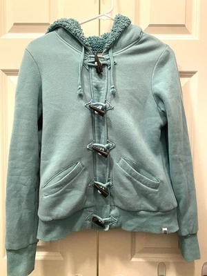 Moletom com capuz Roxy com zíper - Forro de pele sintética (inspirado no esqui) - Imagem 1 de 4