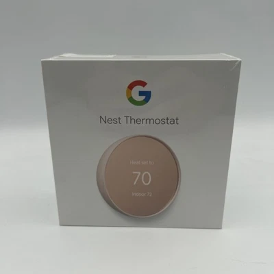 Google G4CVZ Nest Smart Programmable Wi-fi Thermostat - Sand - Image 1 of 3