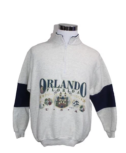De Colección 1994 Orlando Florida EE. UU. Joe Cool Sudadera 1/4 Cremallera Pullover Unisex S/M - Imagen 1 de 7