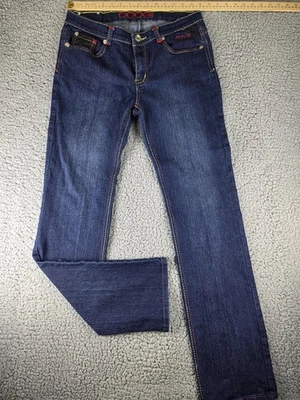 Pantalones de mezclilla elásticos Coogi para mujer 9/10 bolsillos bordados rectos AW 127510 Foto 1 de 4