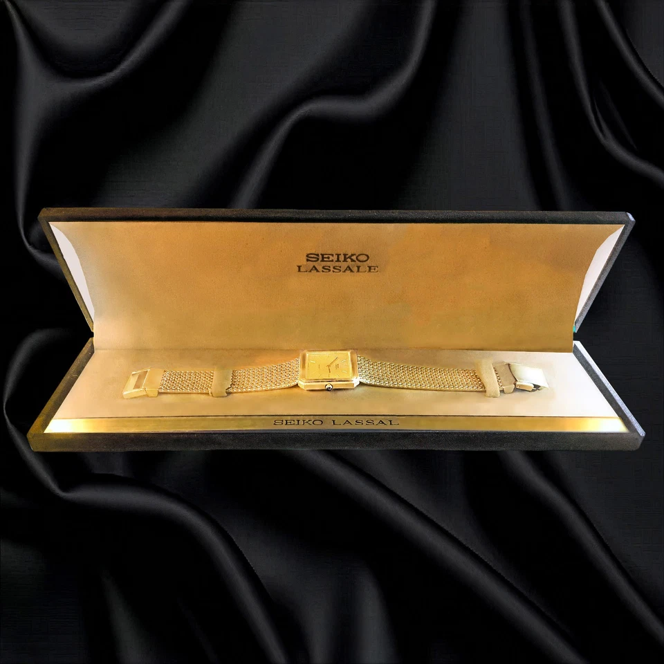 Seiko Lassale Quartz Tank Watch,Iconic Ultra-Slim '71 Japanese Elegance 14-Jewel - Image 1 of 4