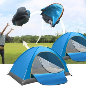 1-2 Person Tent Automatic Pop Up Outdoor Camping Hiking Waterproof Tent Portable - Picture 1 of 12
