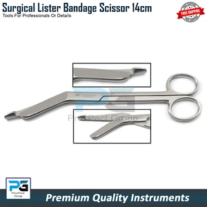 Lister Verbandschere 14 cm Chirurgischer Edelstahl Erste Hilfe Student Krankenschwester Sanitäter - Bild 1 von 6