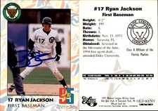 Ryan Jackson Signed 1995 Midwest League All-Stars #NNO Card Auto