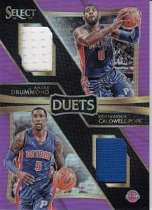 Drummond Caldwell-Pope 2016-17 Panini Select Duets #14 Jersey 15/99 Pistons 3842 - Picture 1 of 1