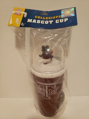 Texas A&M University Wind-Up Mascot Sippy Straw Cup Cover
