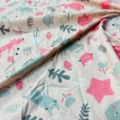 Roupa de banho infantil de tecido de elastano de náilon com estampa de animais por jarda - Imagem 1 de 4