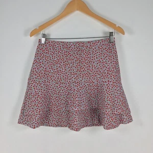 Sportsgirl womens skirt size S blue floral mini skater stretch 030076 - Picture 1 of 10