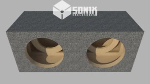 STAGE 2 - DUAL SEALED SUBWOOFER MDF ENCLOSURE FOR MTX 7512 SUB BOX - Picture 1 of 6