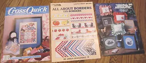 Cross Quick Feb/Mar 1989 Borders Counted Cross Stitch Lot Booklet Pamplet - Picture 1 of 4