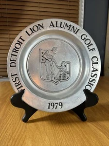Detroit Lions Memorabilia 1979 Alumni Golf Classic Original Outing Trophy Plate - Bild 1 von 14