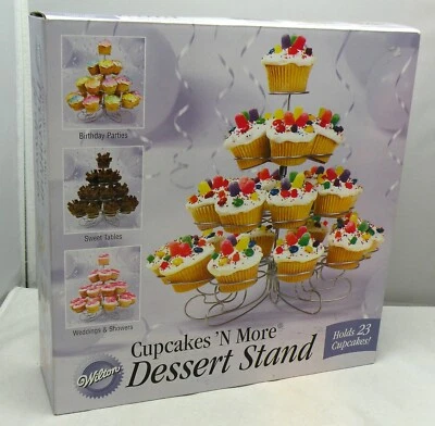 Wilton Cupcakes N More Dessert Stand Muffin Pastry Parties Weddings Holds 23  - Image 1 of 4