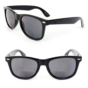 Bifokal Sonnenleser großes Gestell Retro Stil Lesen Sonnenbrille - Bild 1 von 5